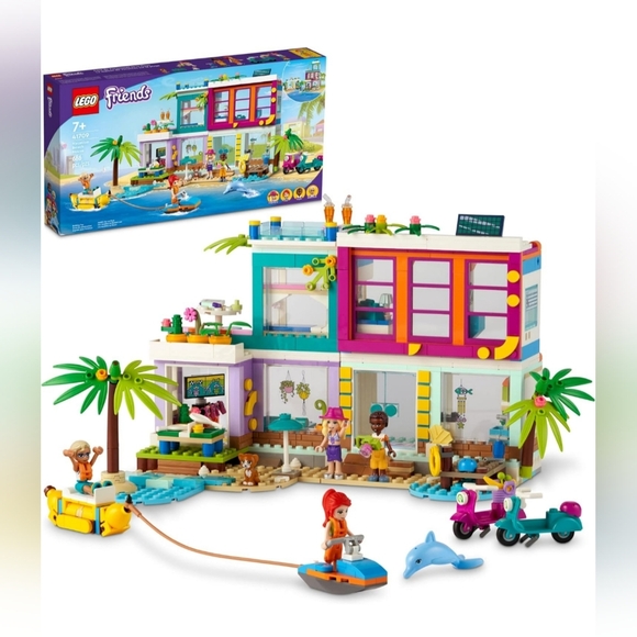 Lego Friends 41709 Vacation Beach House Building Toy - Picture 1 of 4